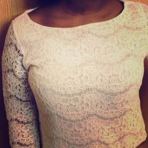 Formal blouse with lace